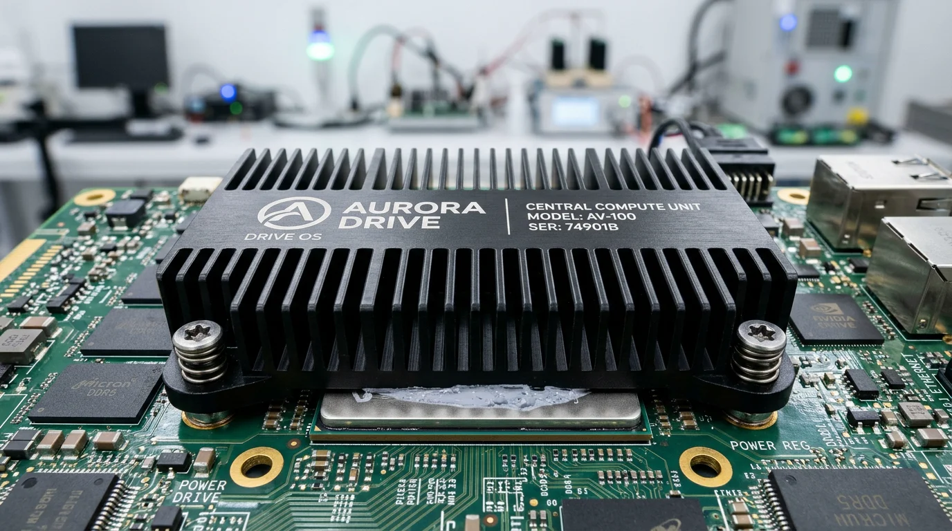 Automotive grade AI system-on-chip with liquid-cooling heat sink plate